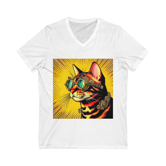 Bengal Unisex Jersey Short Sleeve V-Neck Tee