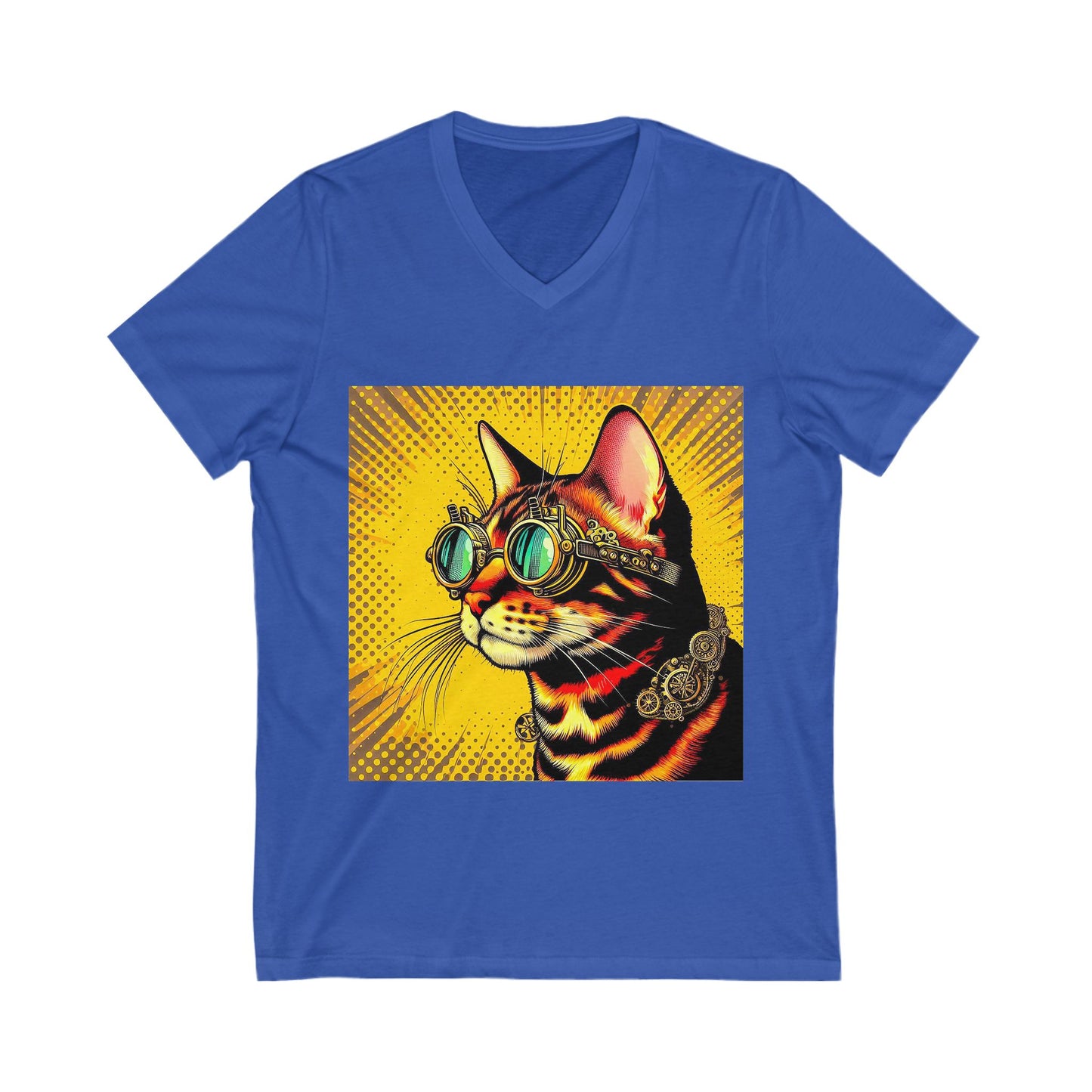 Bengal Unisex Jersey Short Sleeve V-Neck Tee