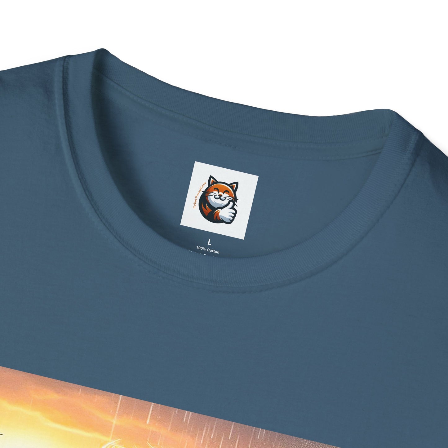 Selkirk Rex Cat T-Shirt -handsome surfer