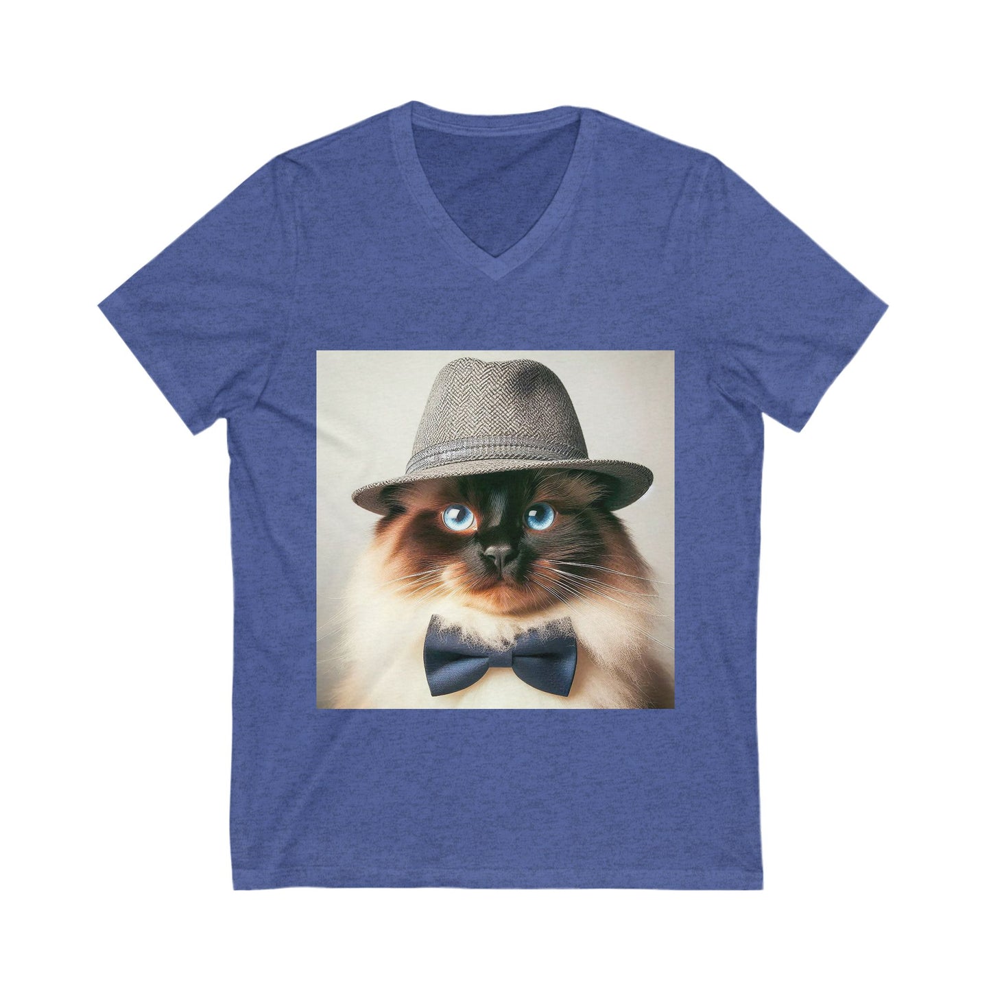 Birman hat Jersey Short Sleeve V-Neck Tee