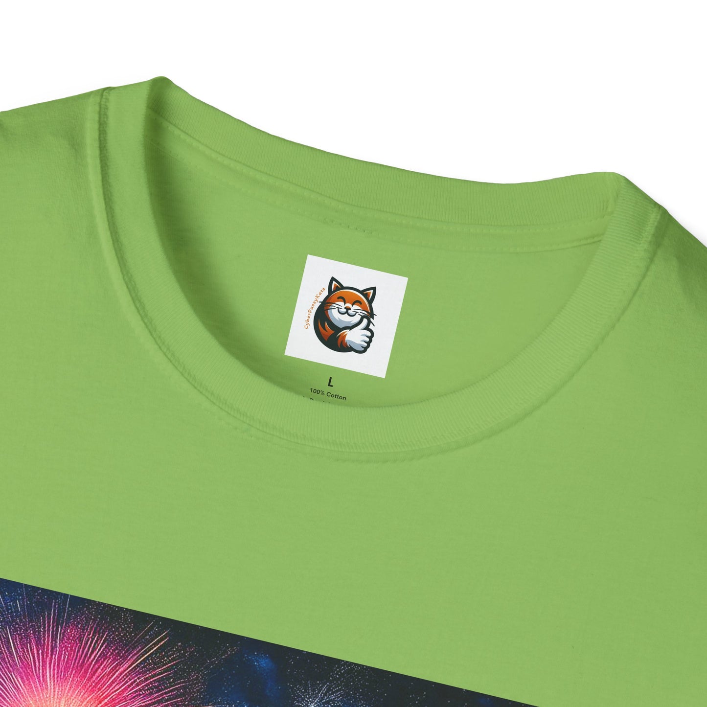 Wacky Domestic Cat Unisex Softstyle T-Shirt