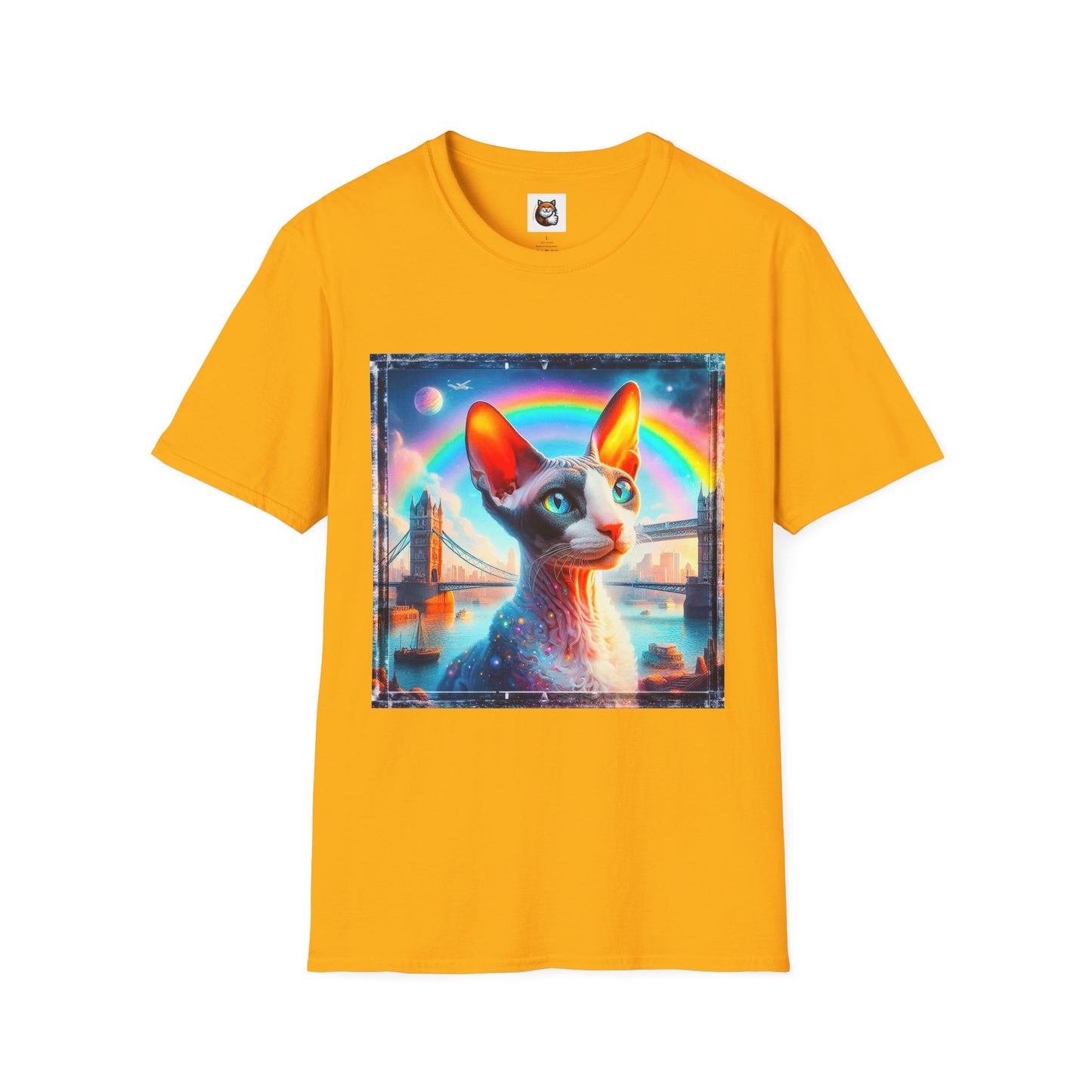 Cornish Rex Cat rainbow bridge T-Shirt