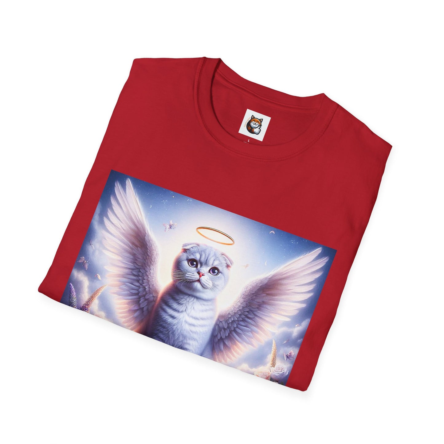 Scottish Fold Cat heavenly Angel T-Shirt