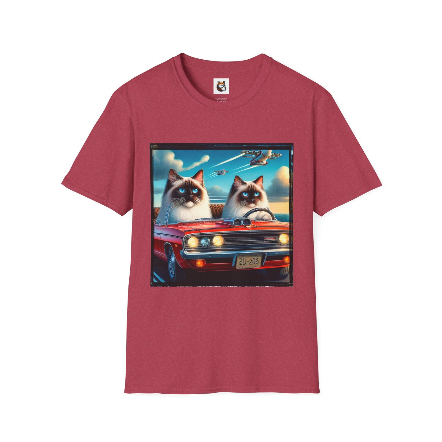 Wacky Birman night driving Softstyle T-Shirt
