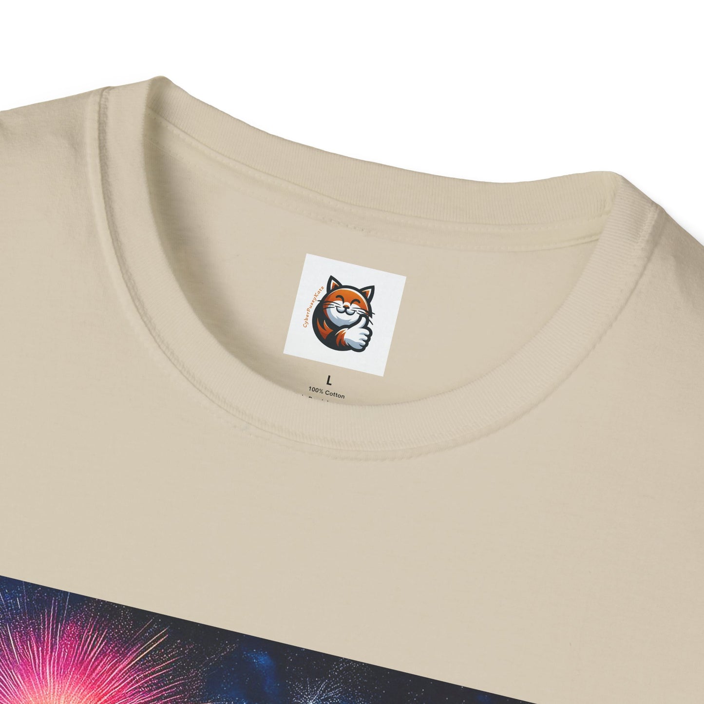 Wacky Domestic Cat Unisex Softstyle T-Shirt