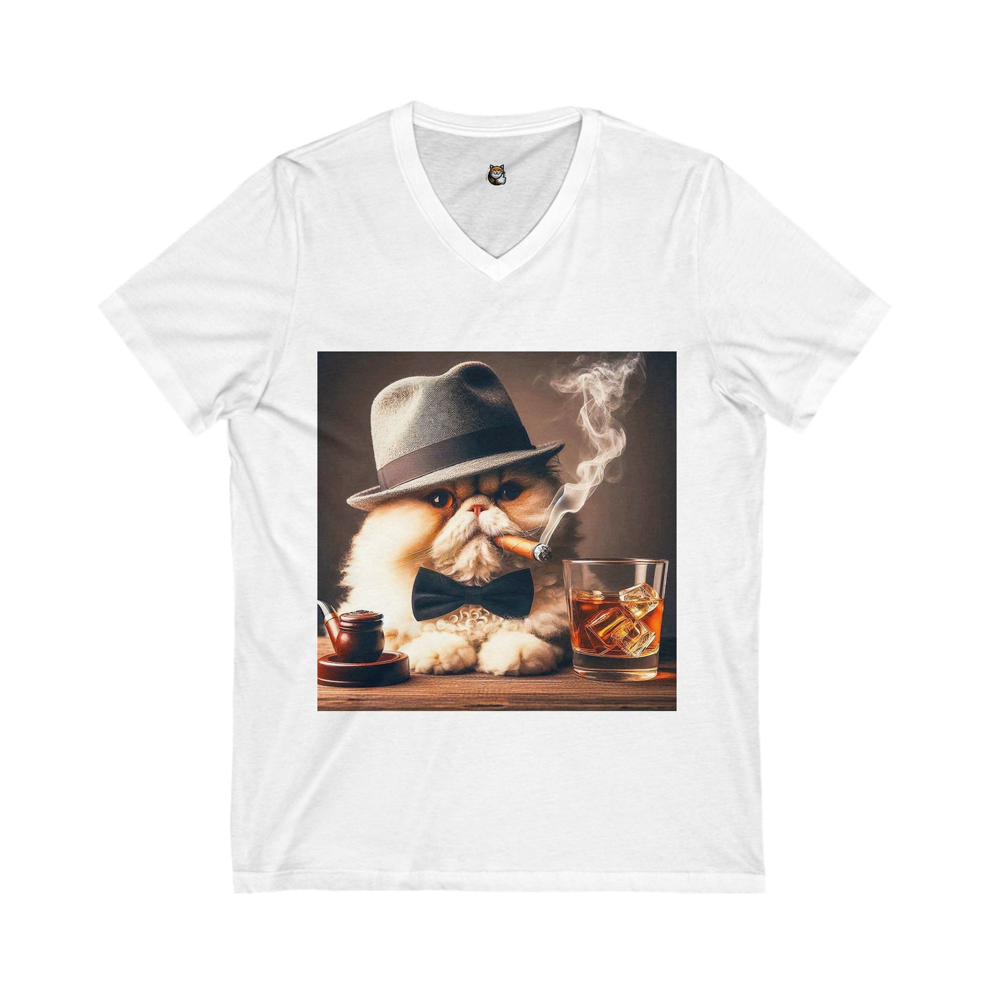- Selkirk Rex Design V-Neck drinking