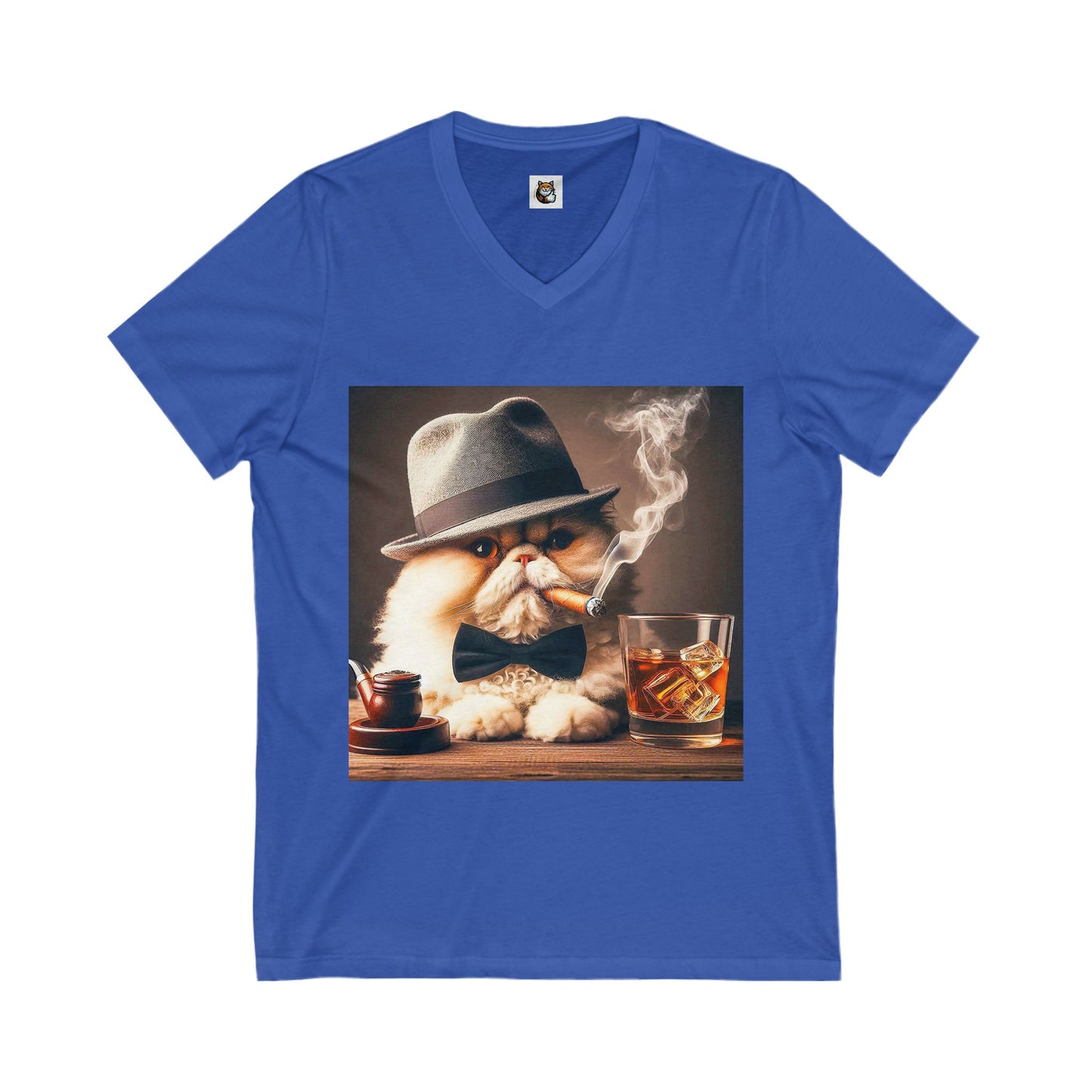 - Selkirk Rex Design V-Neck drinking