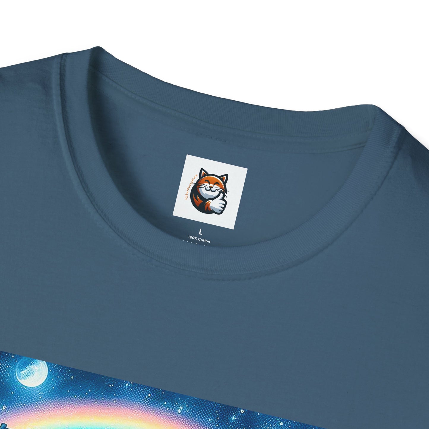 Russian Blue Cat Unisex Softstyle T-Shirt