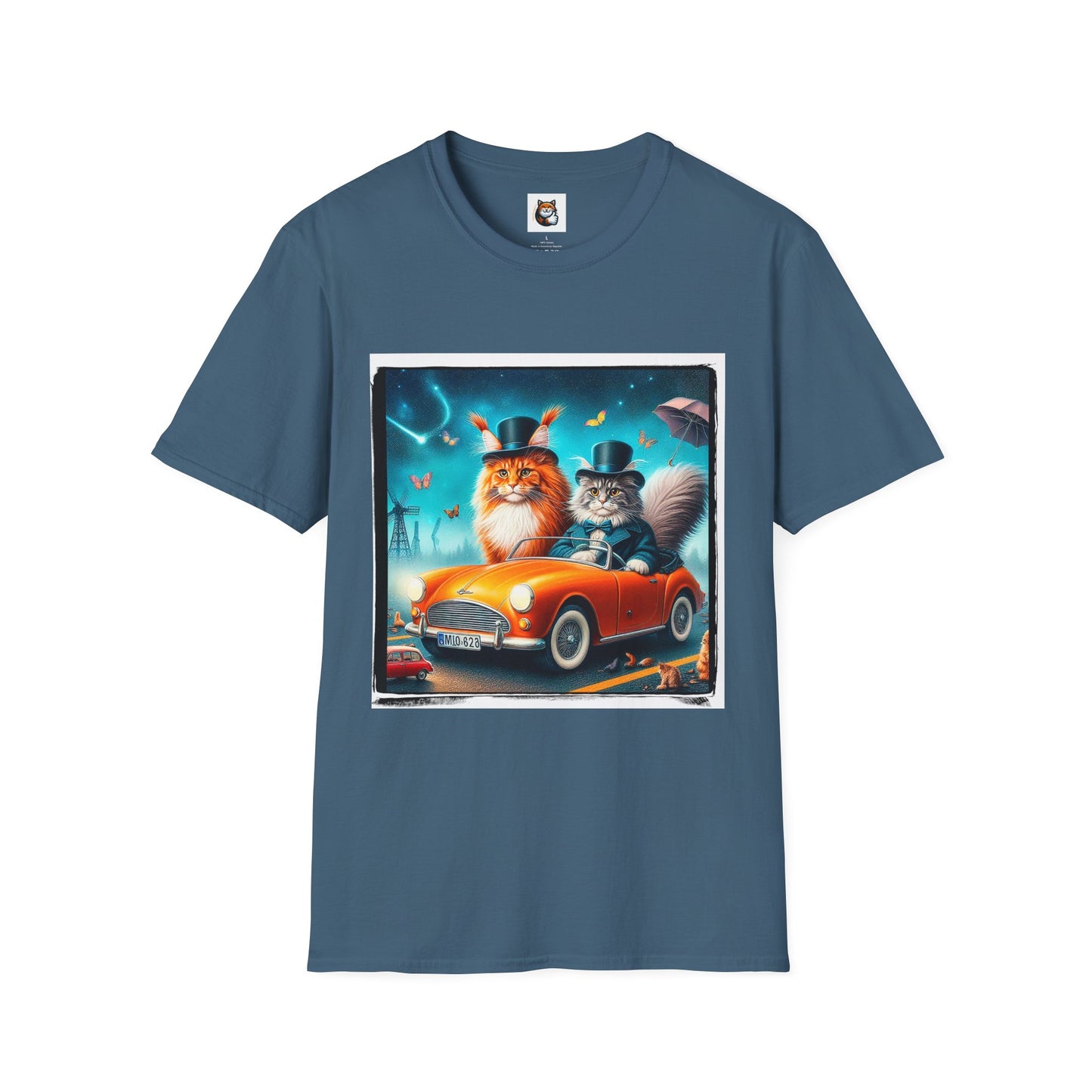 Wacky Maine Coon Unisex Softstyle T-Shirt