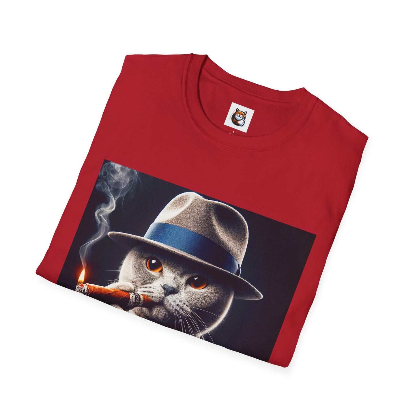 Russian Blue Cat  smoking and cigars T-Shirt