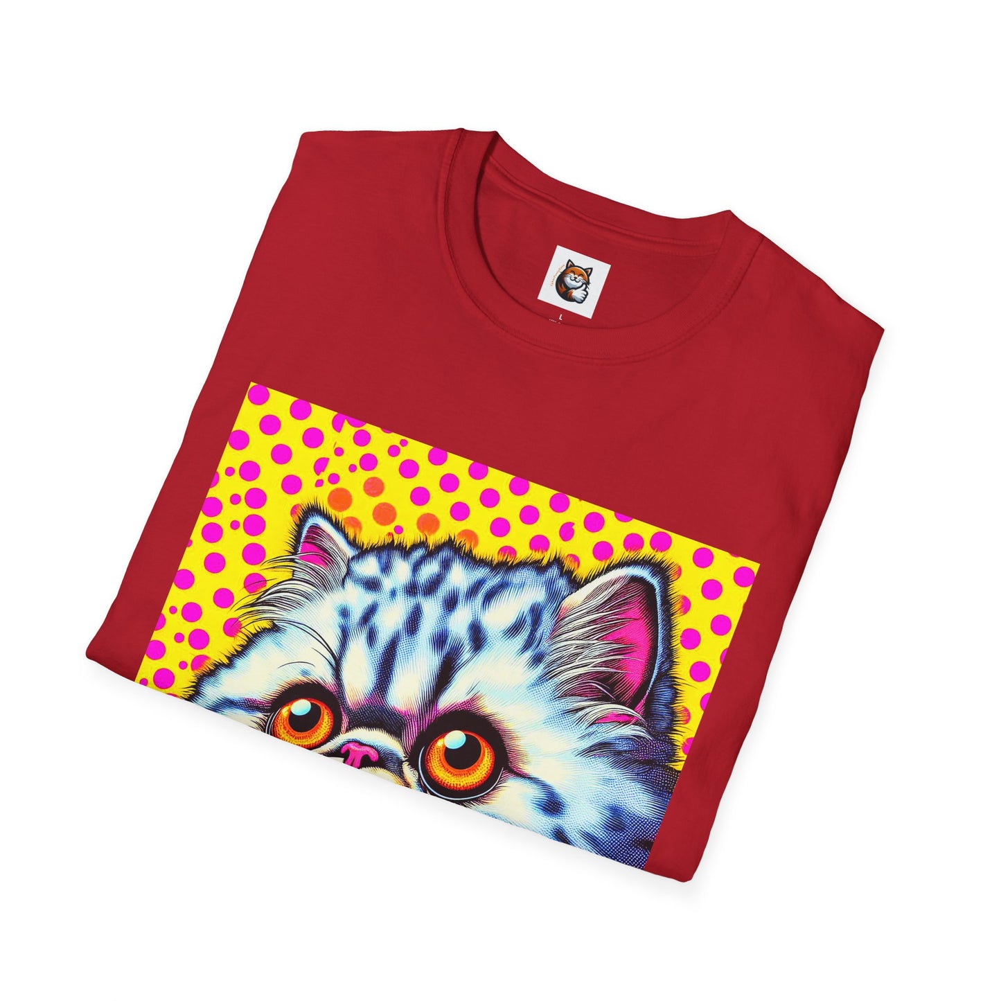 Selkirk Rex Cat T-Shirt comic book cutie