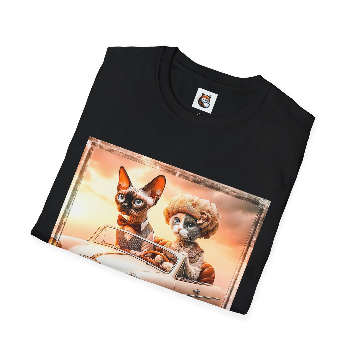 Wacky  Devon Rex Cat Unisex Softstyle T-Shirt