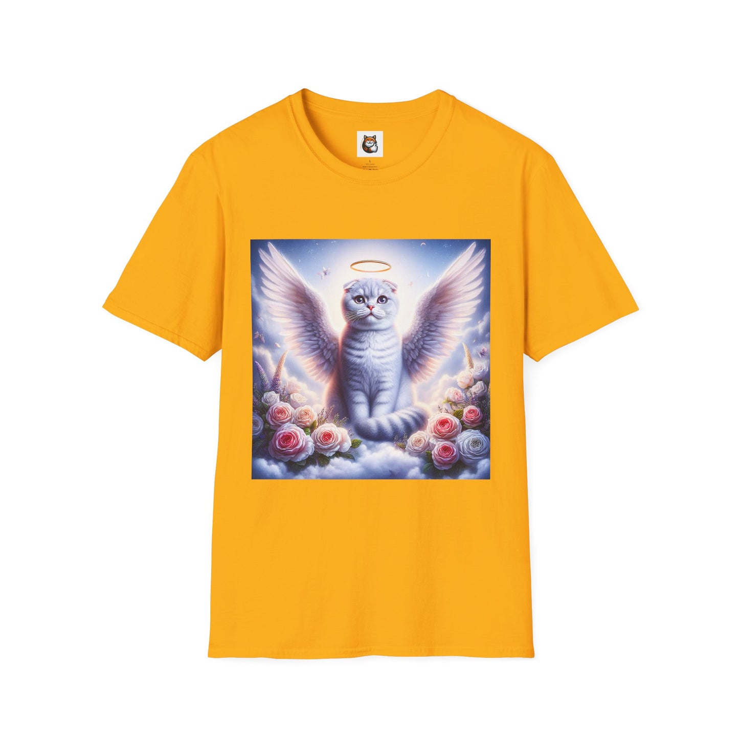 Scottish Fold Cat heavenly Angel T-Shirt