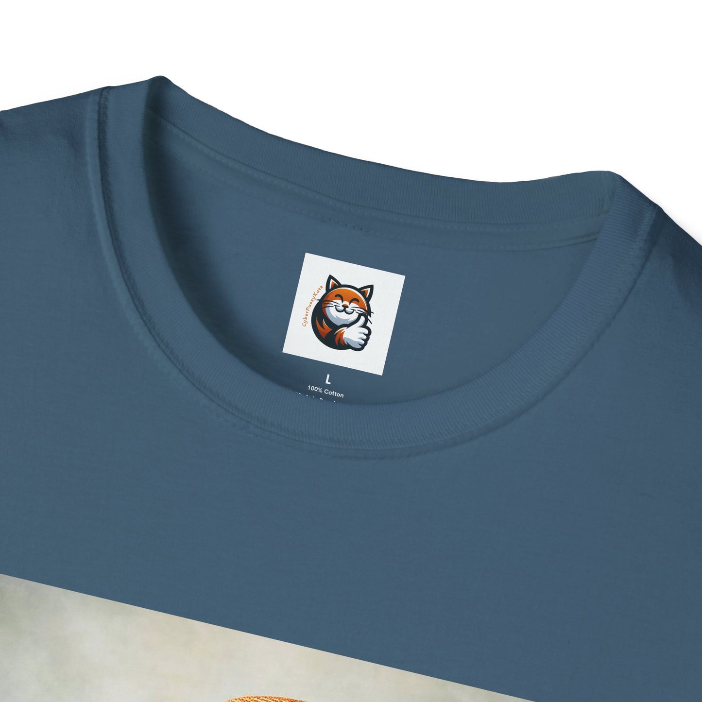 British Shorthair  hat and bow Unisex Softstyle T-Shirt