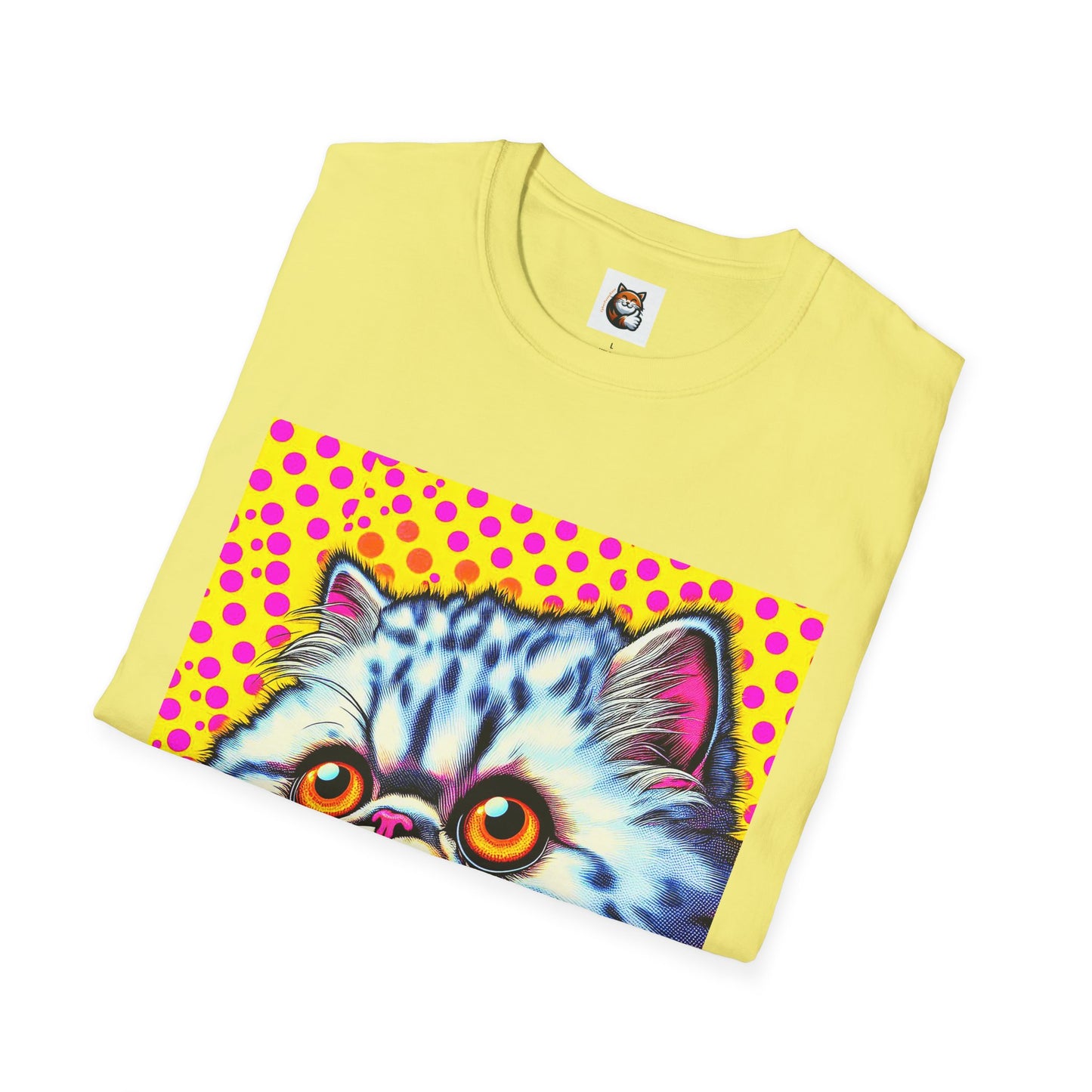 Selkirk Rex Cat T-Shirt comic book cutie