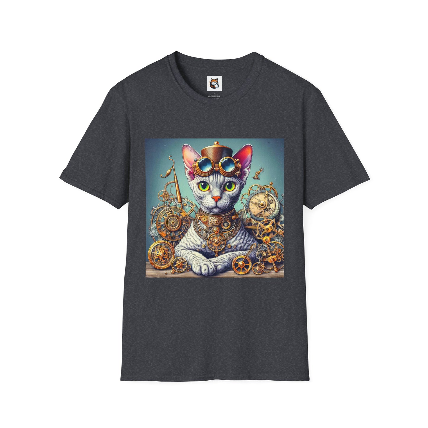 Devon Rex Cat Unisex Softstyle T-Shirt