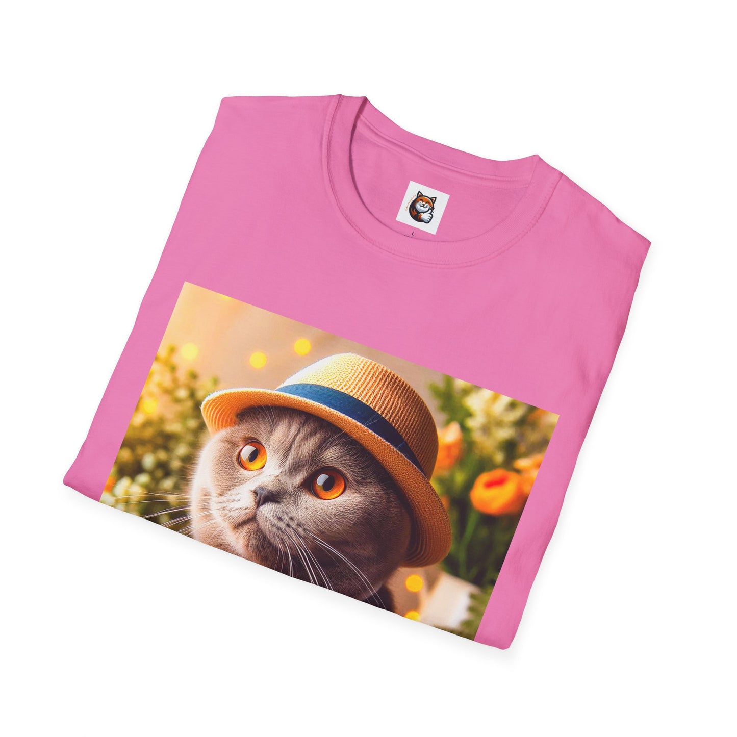 Scottish Fold Cat top hat T-Shirt