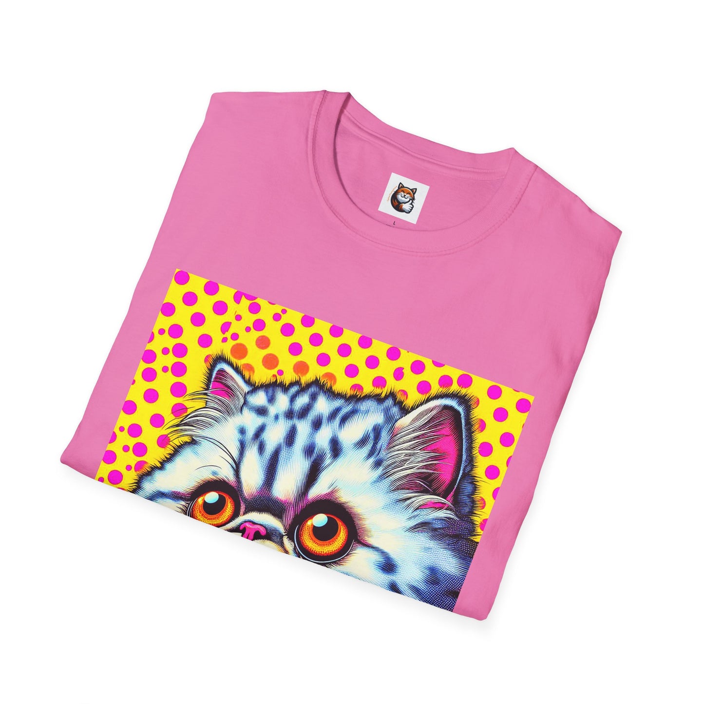 Selkirk Rex Cat T-Shirt comic book cutie