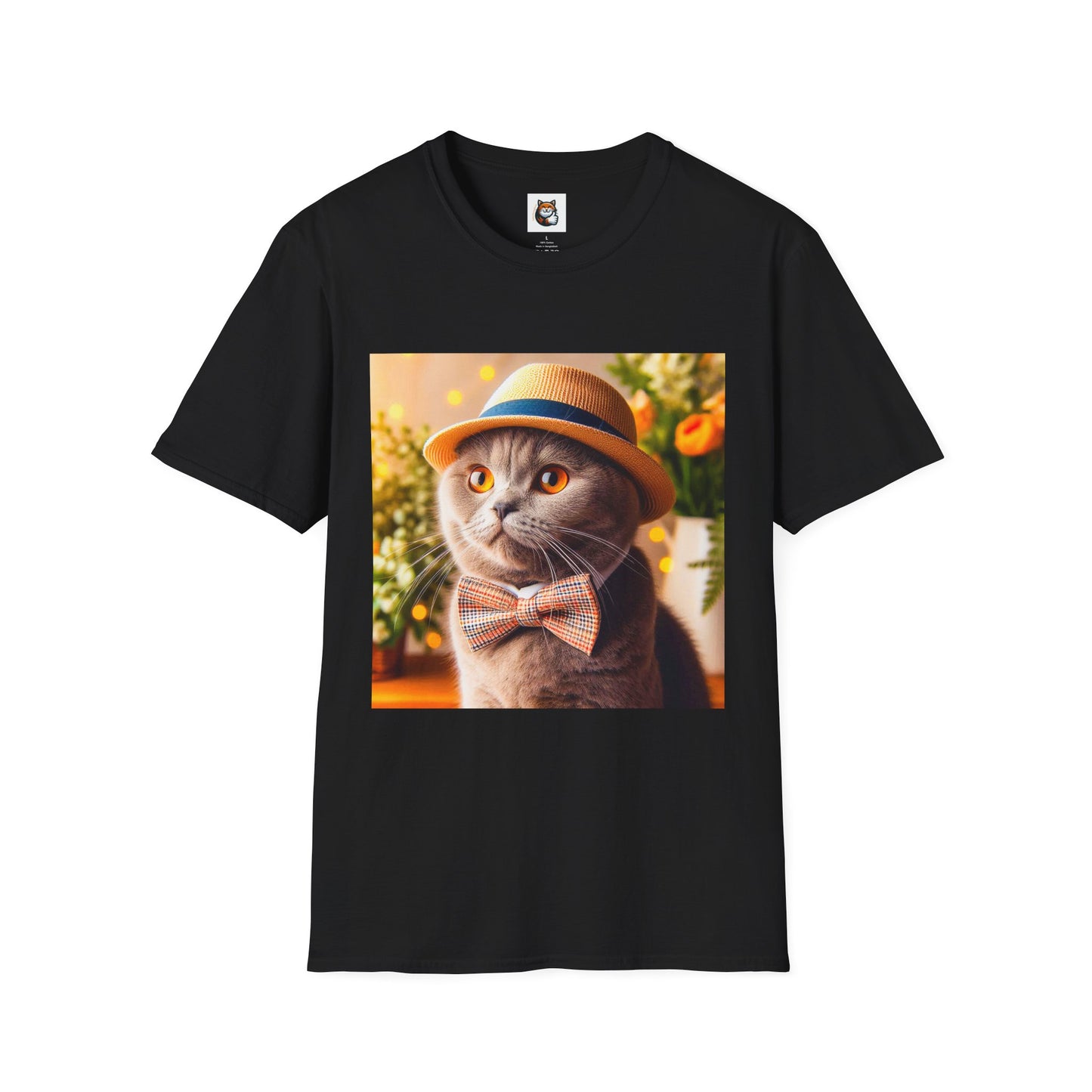 Scottish Fold Cat top hat T-Shirt