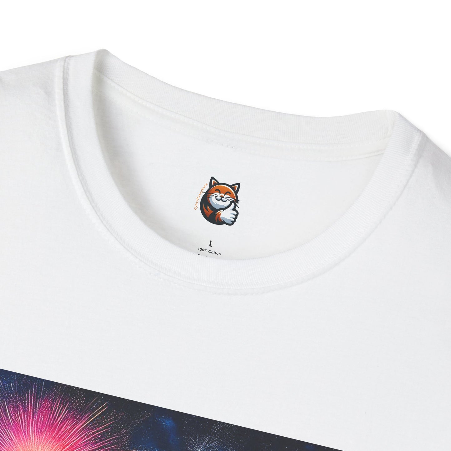 Wacky Domestic Cat Unisex Softstyle T-Shirt