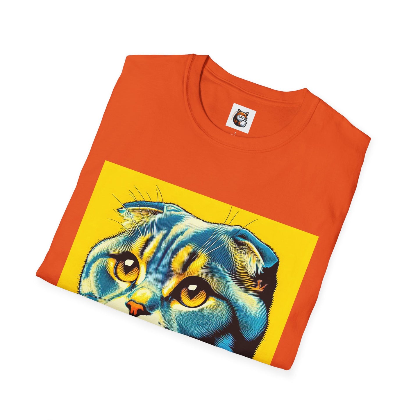 Scottish Fold Cat yellow cutie  T-Shirt