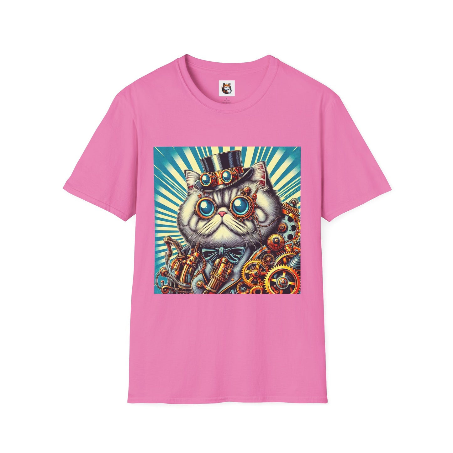 Selkirk Rex Cat T-Shirt steam punk