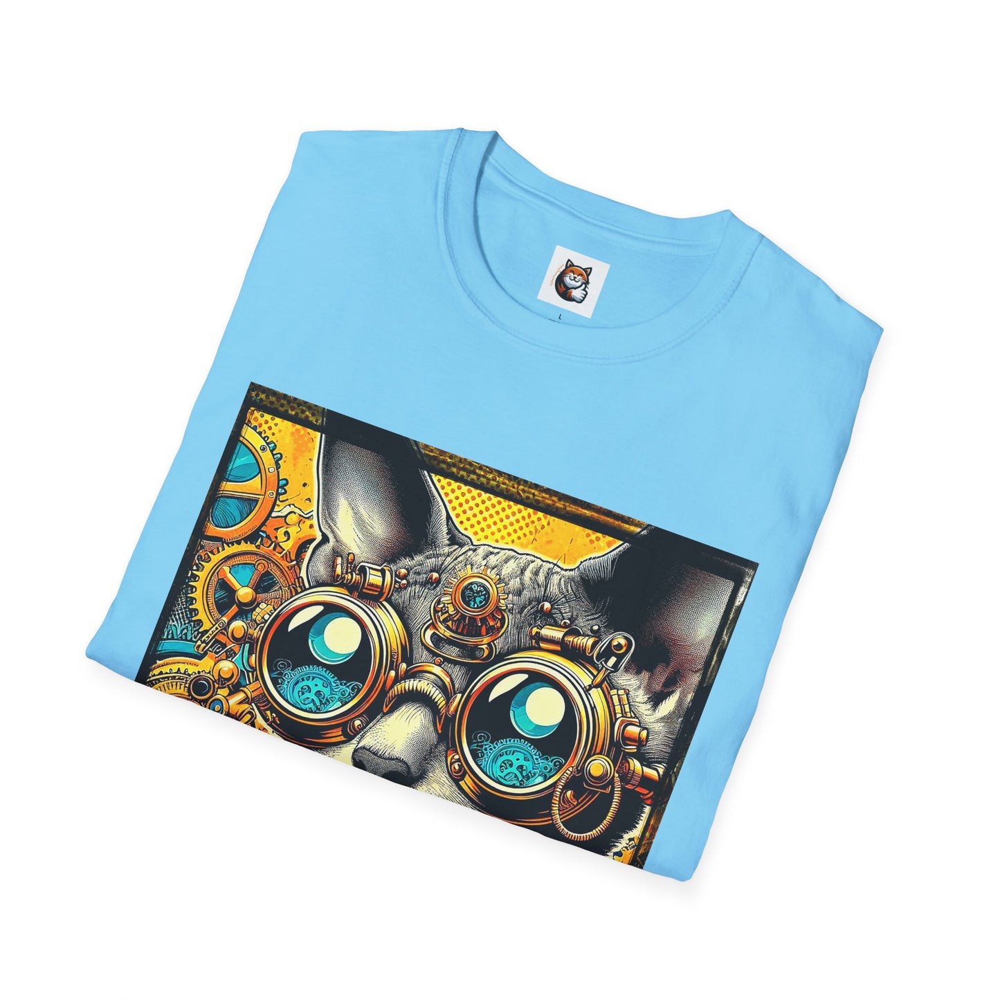 Cornish Rex Cat steam punk  T-Shirt