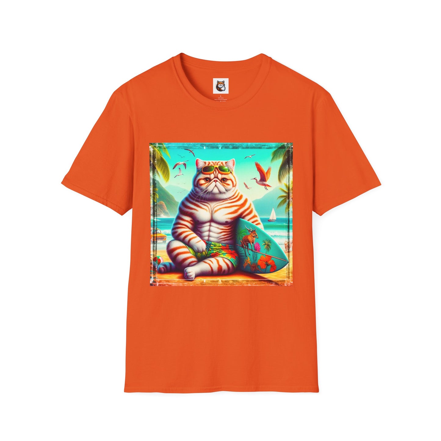 Exotic Shorthair Cat Unisex Softstyle T-Shirt