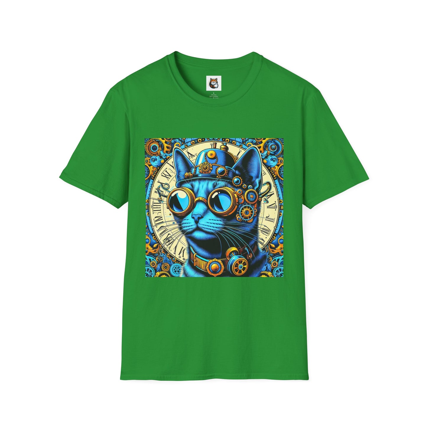 Russian Blue Cat steam punk T-Shirt