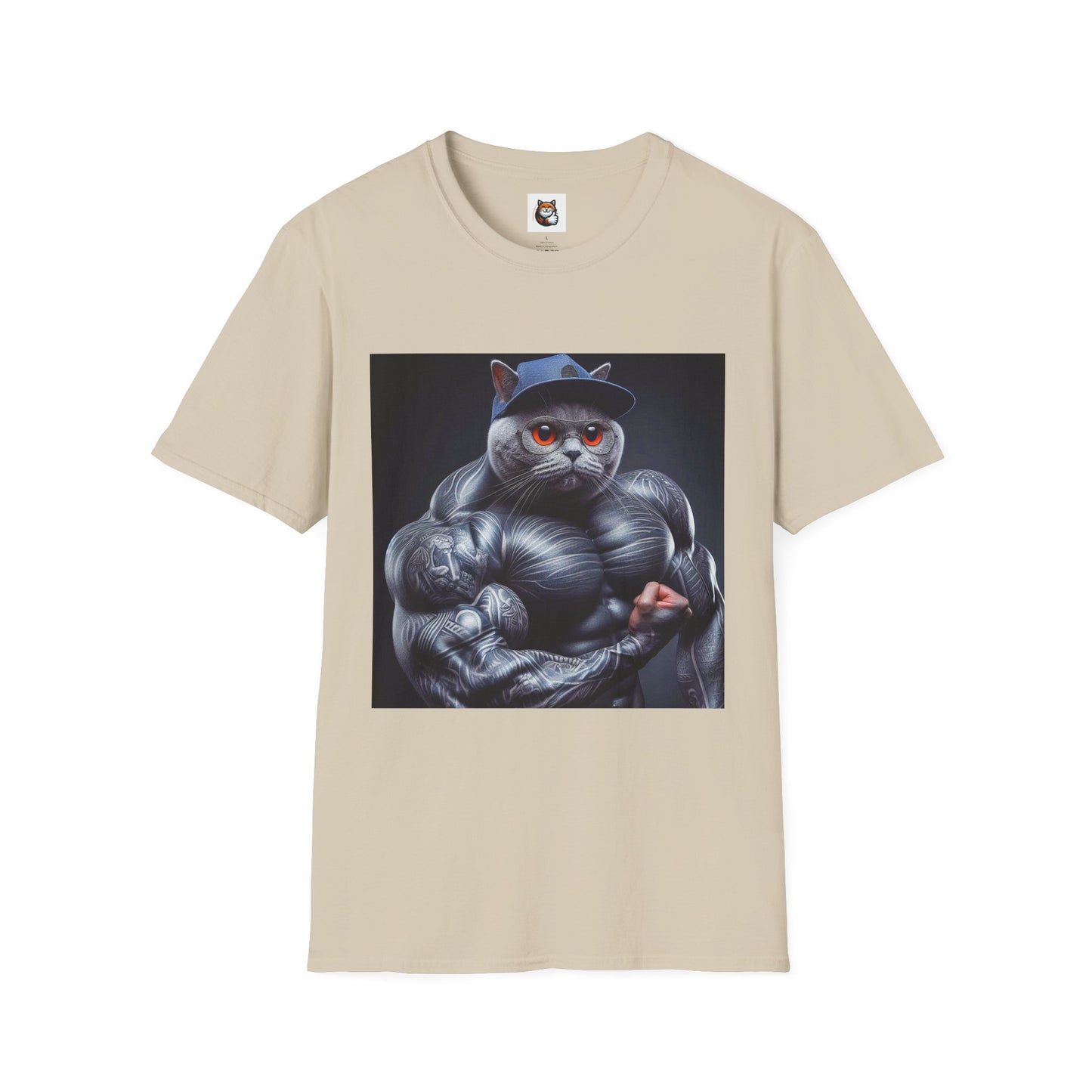 Russian Blue Cat arm day  T-Shirt