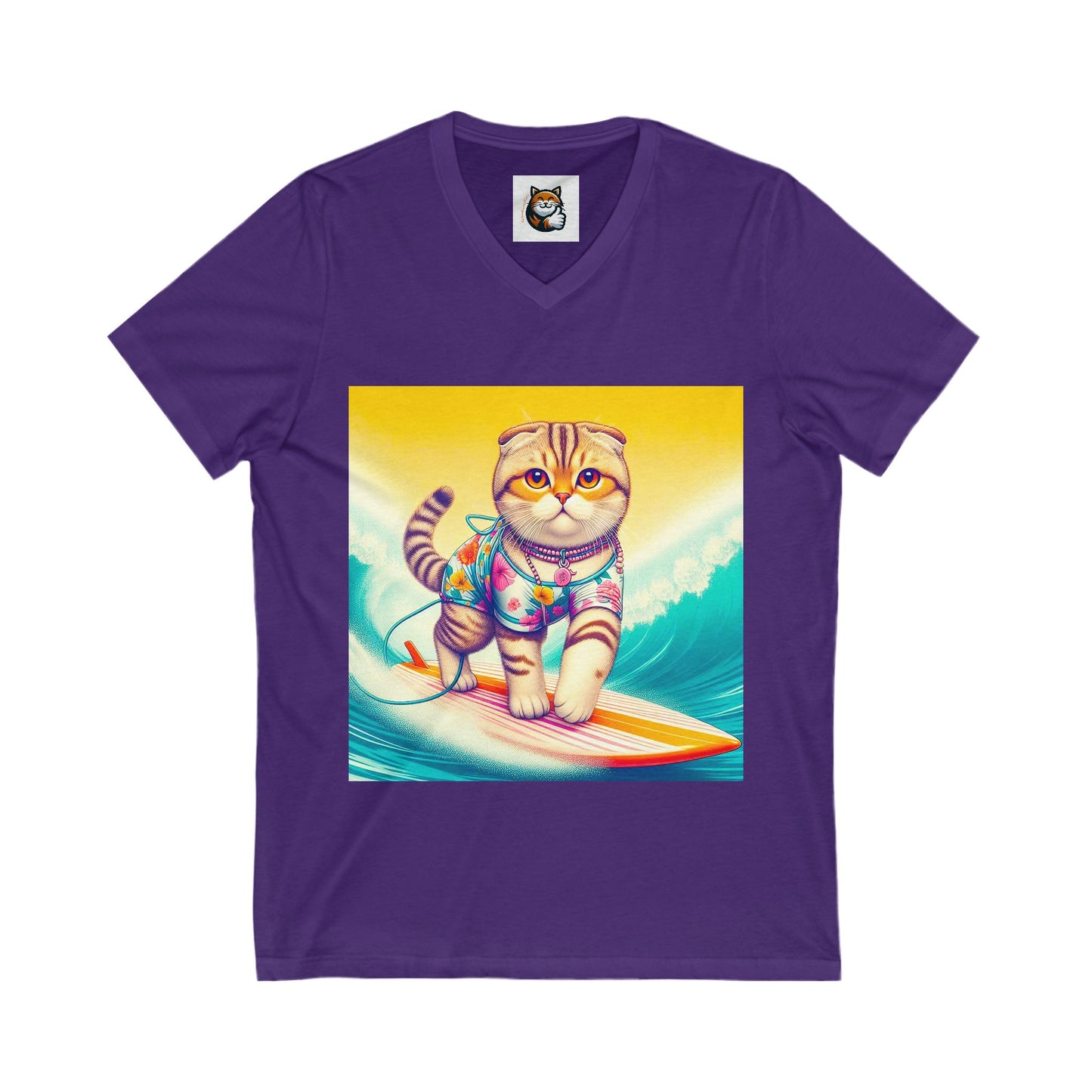 Scottish Fold pretty surfer tee