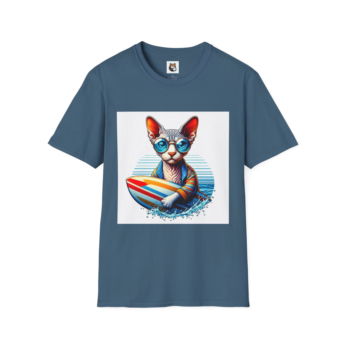 Devon Rex Cat Unisex Softstyle T-Shirt