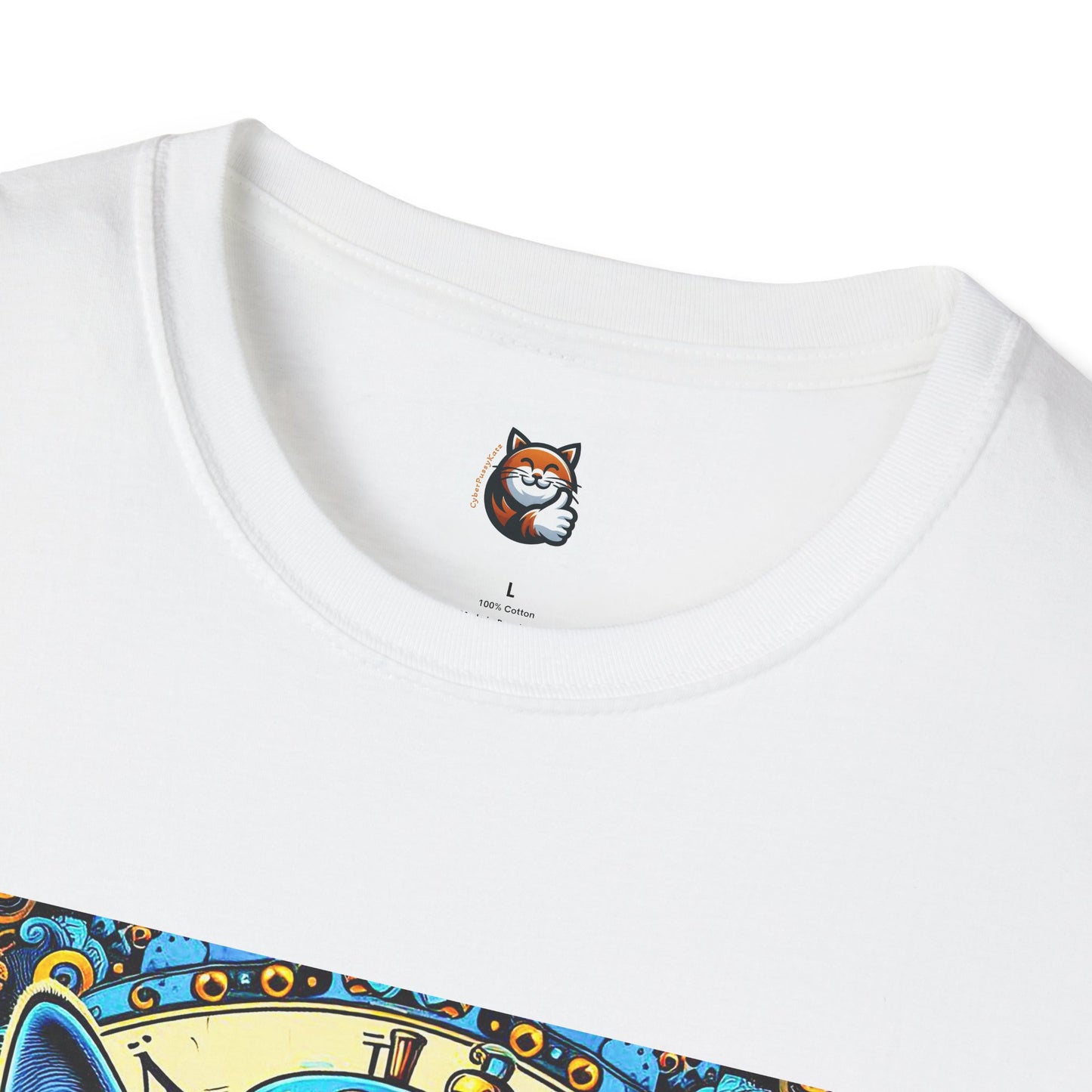 Russian Blue Cat steam punk T-Shirt