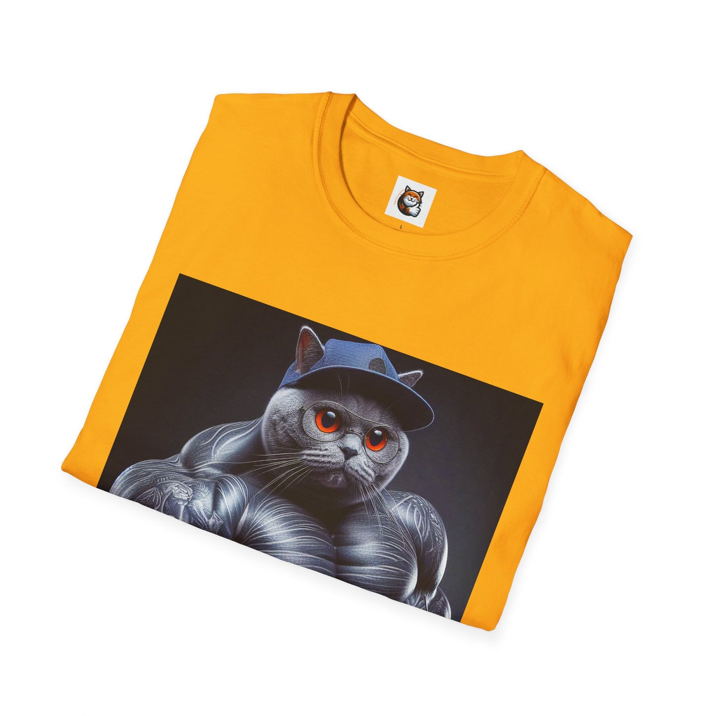 Russian Blue Cat arm day  T-Shirt