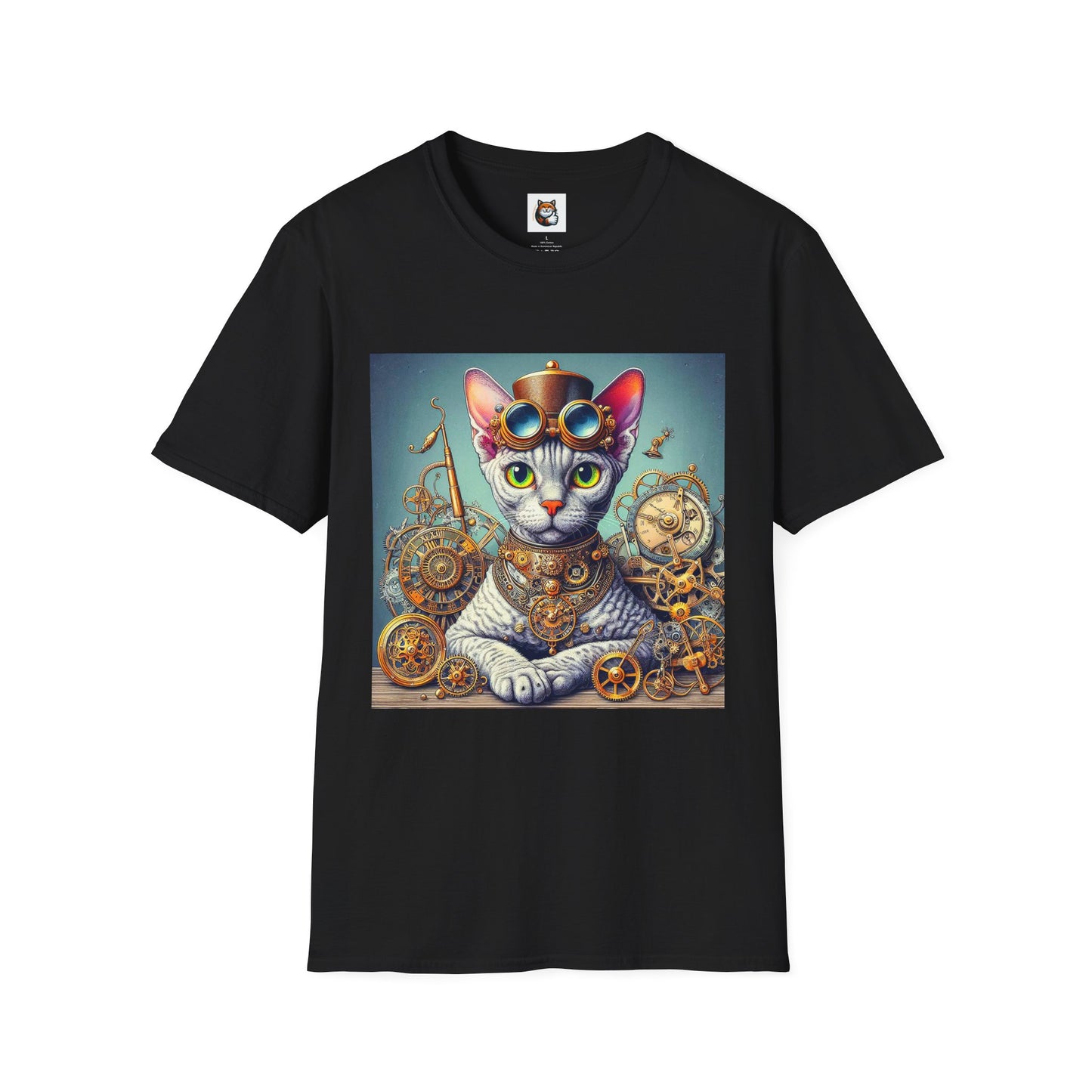 Devon Rex Cat Unisex Softstyle T-Shirt