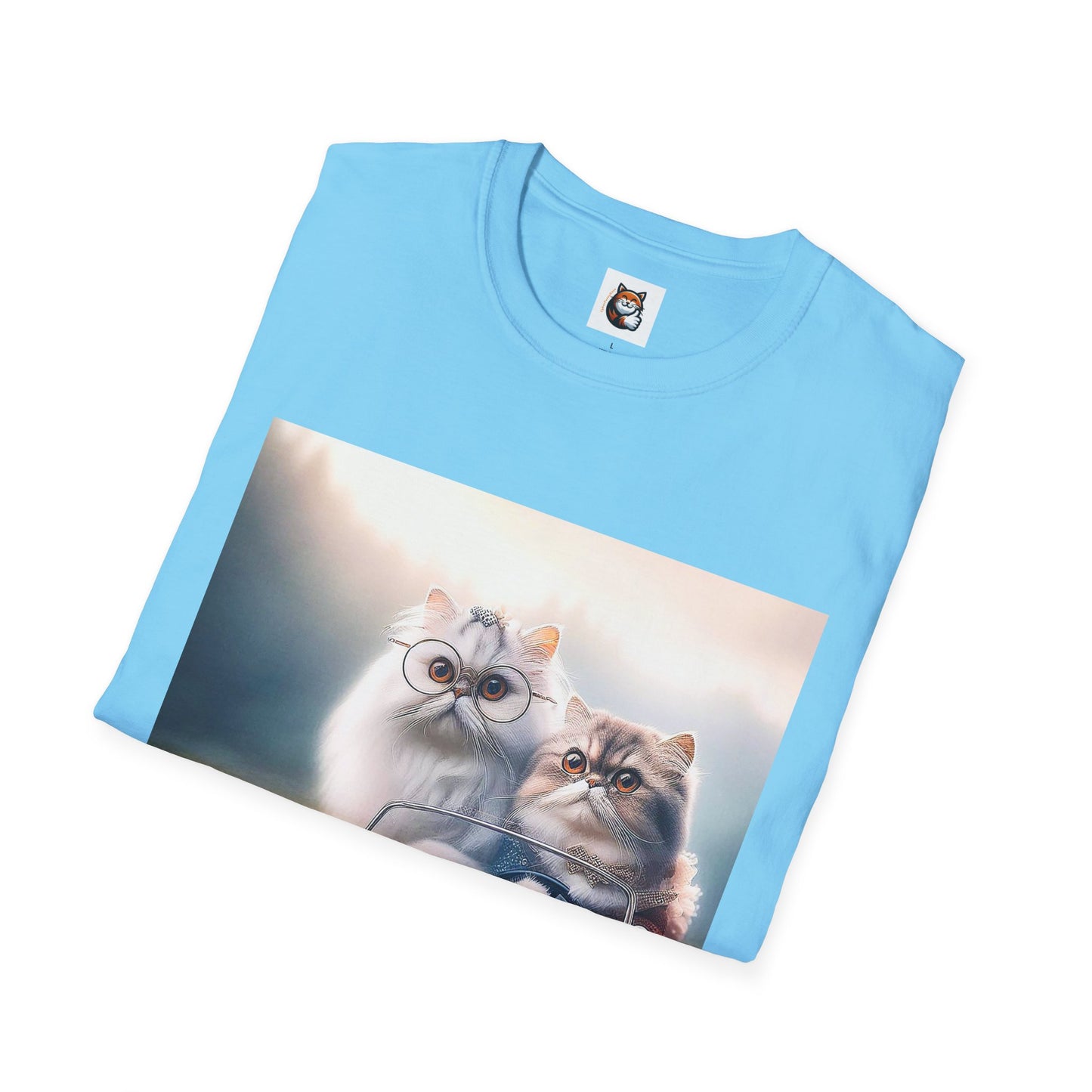 Wacky Persian Cat Unisex Softstyle T-Shirt