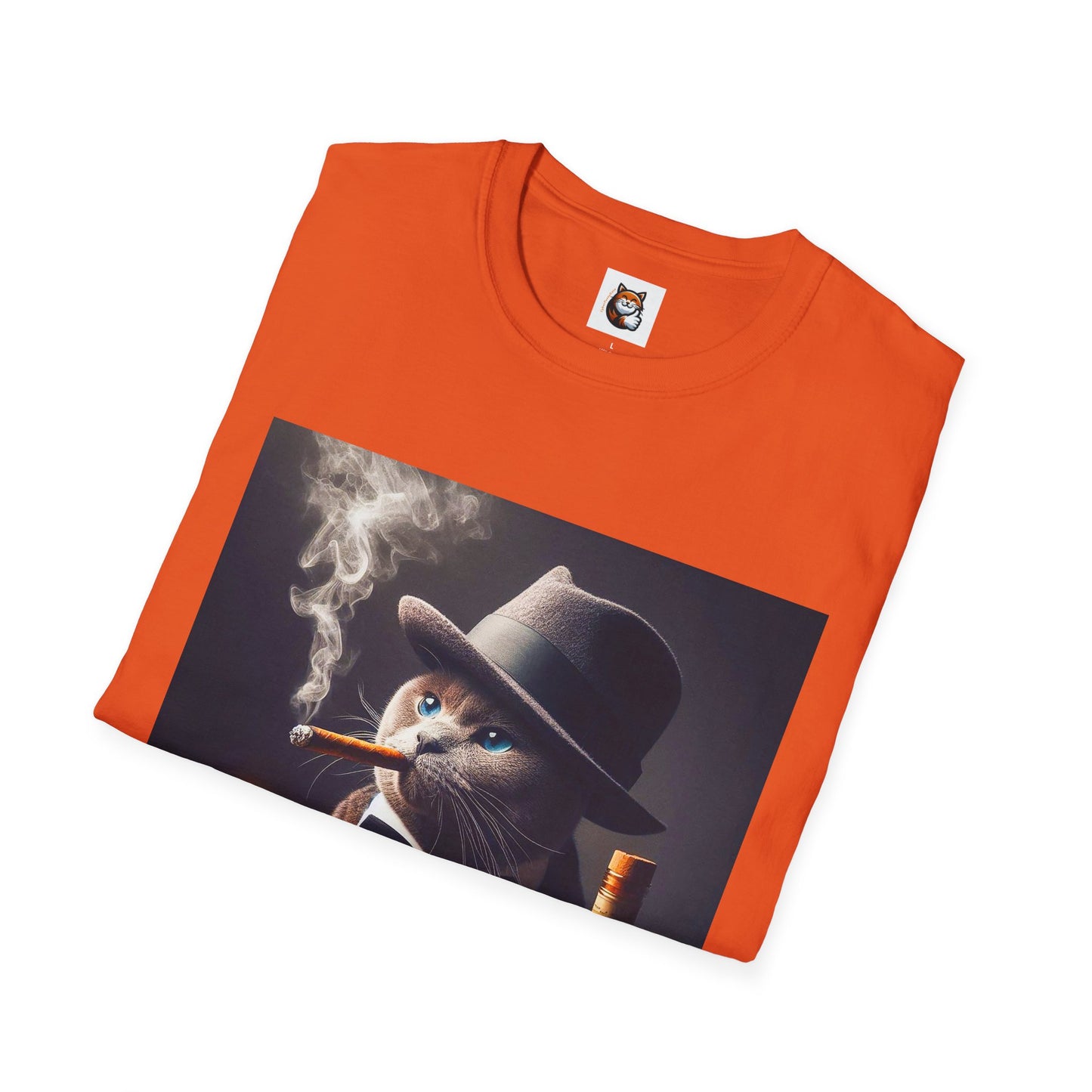 Russian Blue Cat Unisex Softstyle T-Shirt