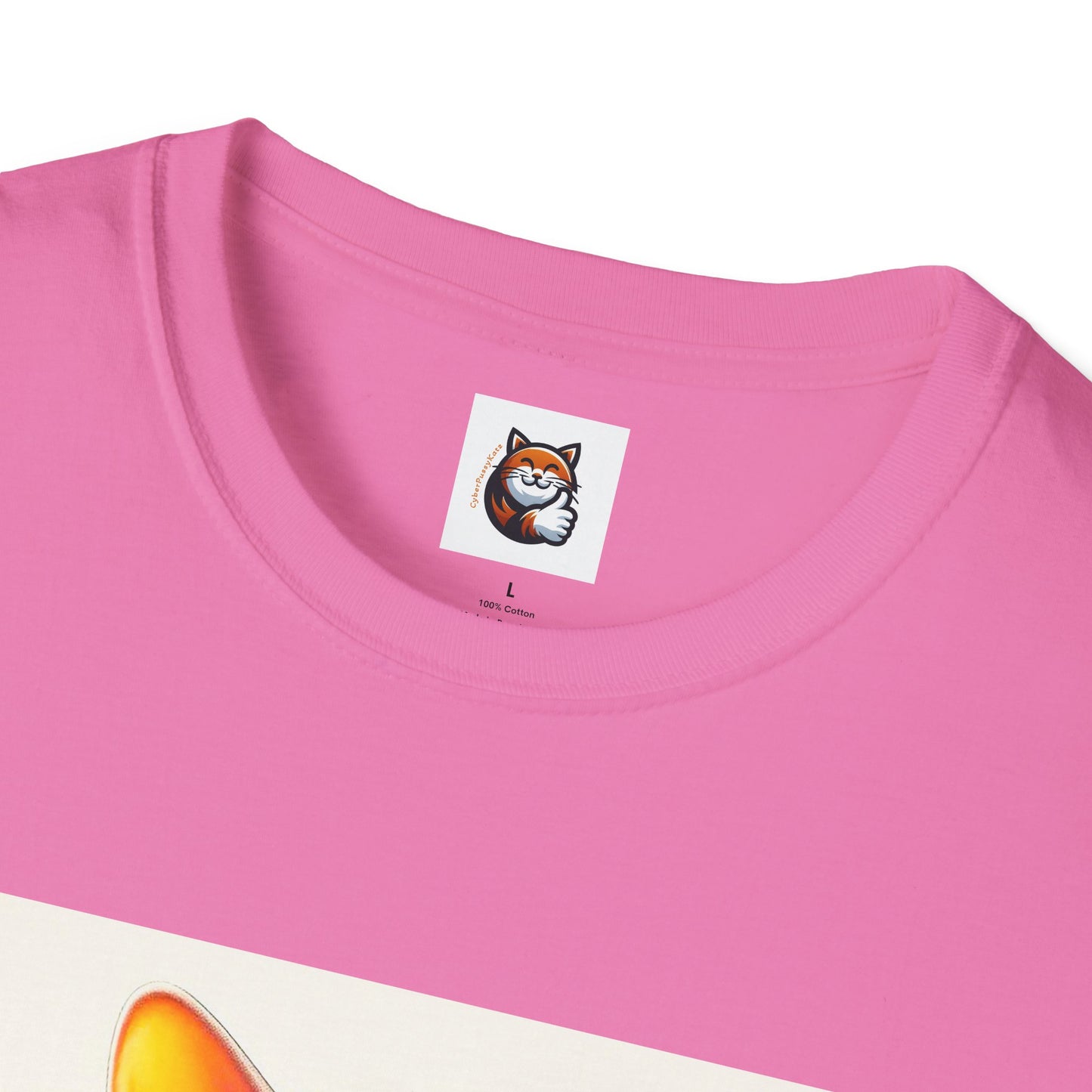 Devon Rex Cat surfing beauty  Softstyle T-Shirt