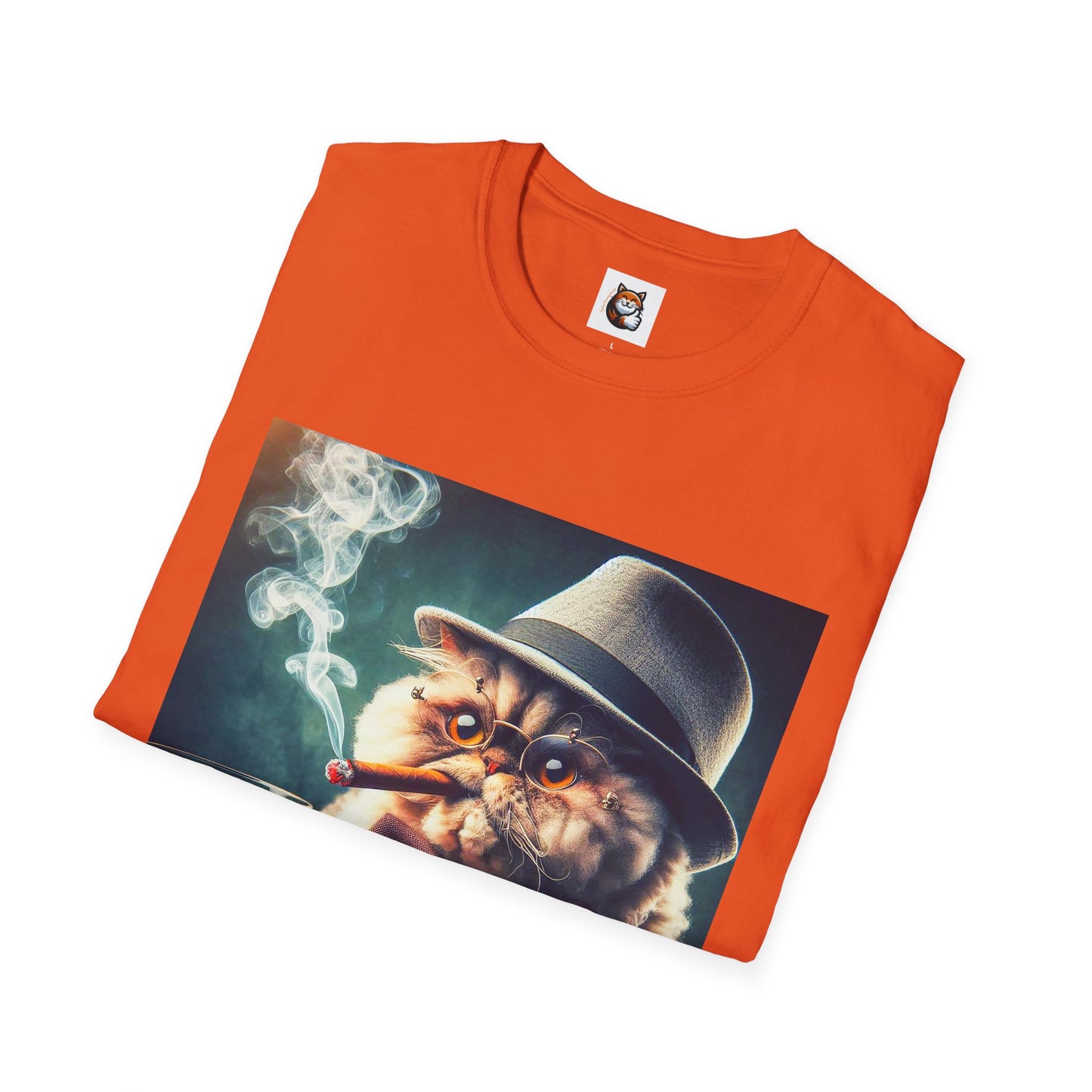 Selkirk Rex Cat T-Shirt cigars and whiskey