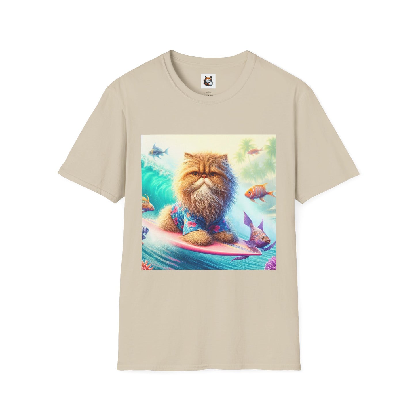 Selkirk Rex Cat T-Shirt angry surfer