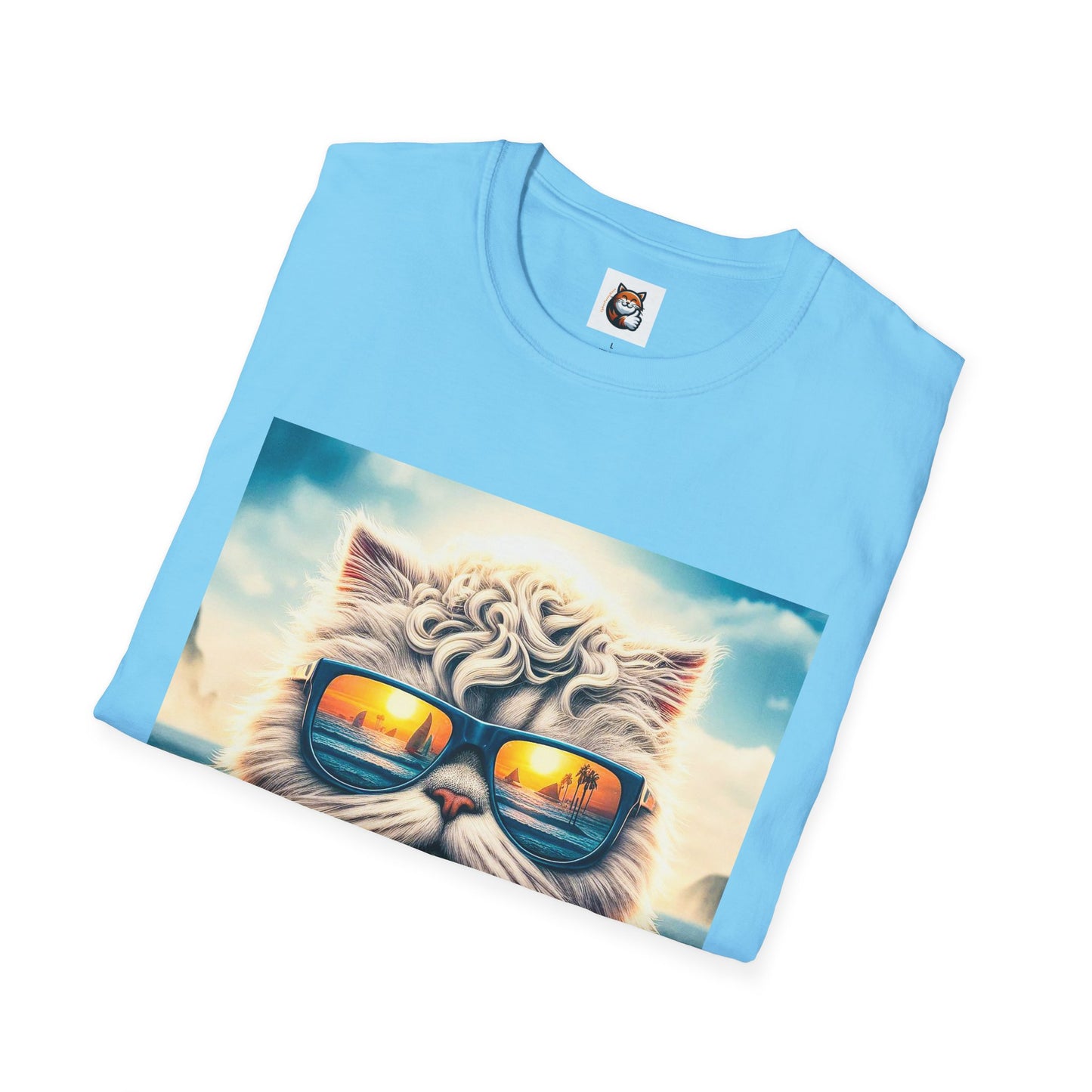 Selkirk Rex Cat T-Shirt  beach day