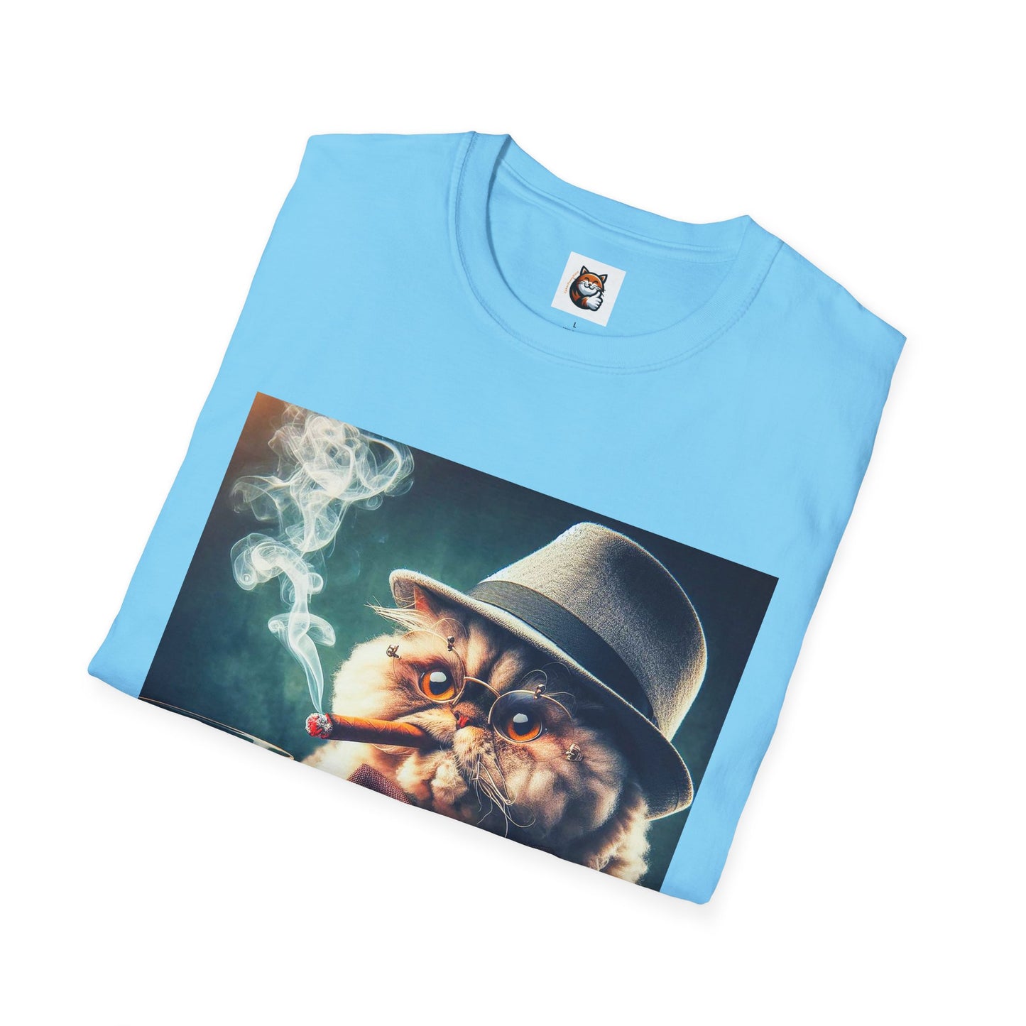 Selkirk Rex Cat T-Shirt cigars and whiskey