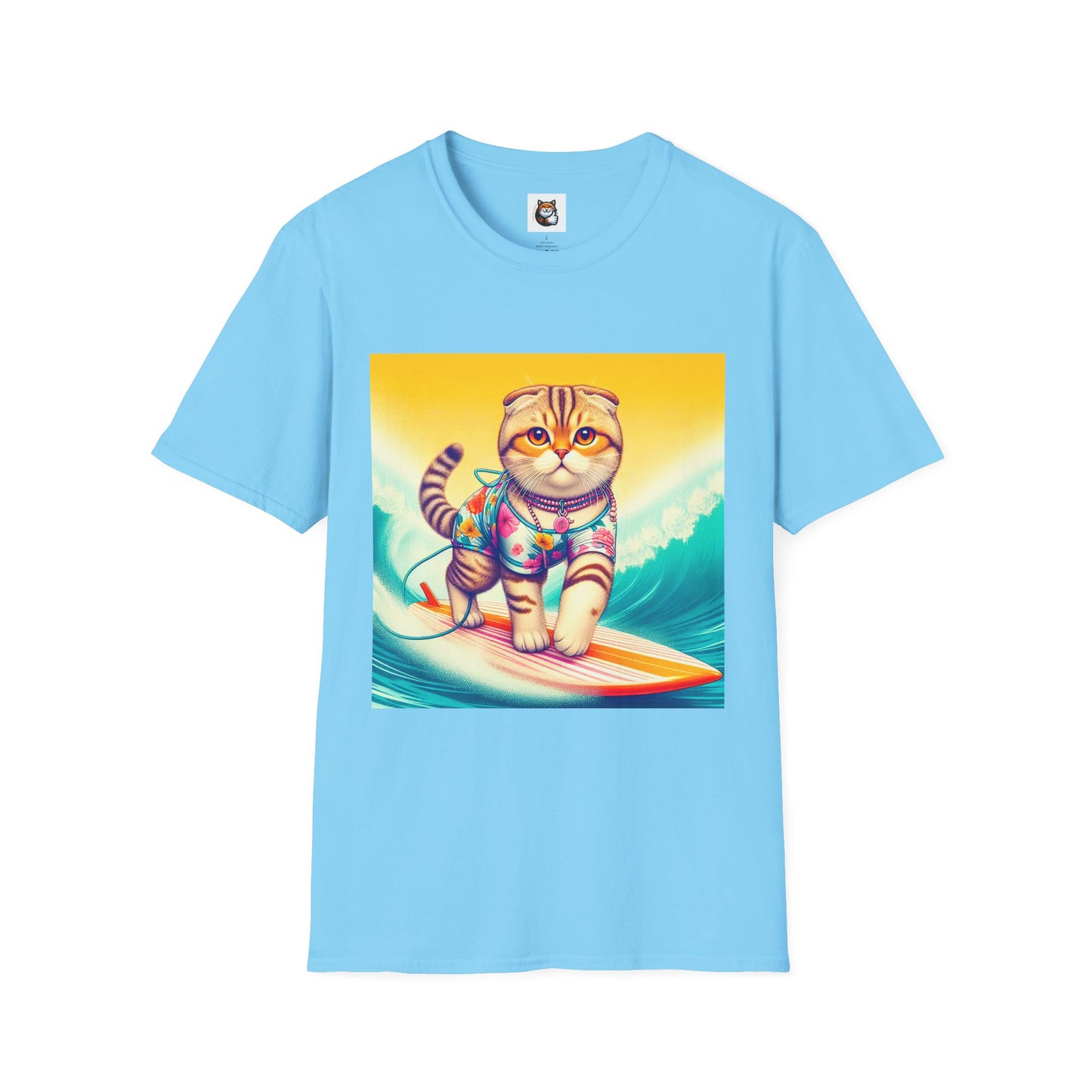 Scottish Fold Cat surfer queen T-Shirt