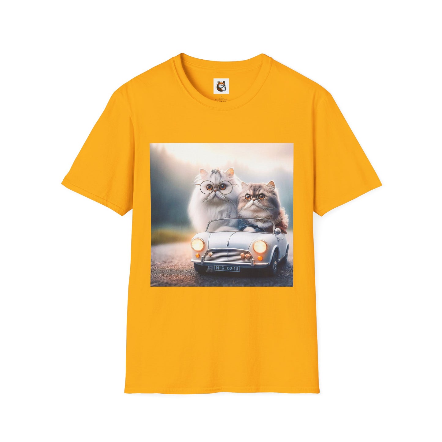 Wacky Persian Cat Unisex Softstyle T-Shirt