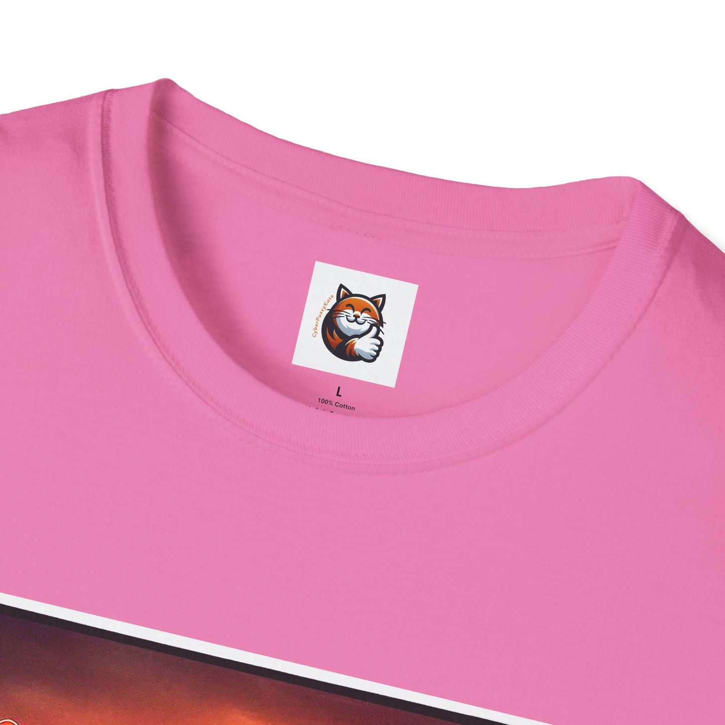 Wacky  Devon Rex Cats driving  Unisex Softstyle T-Shirt