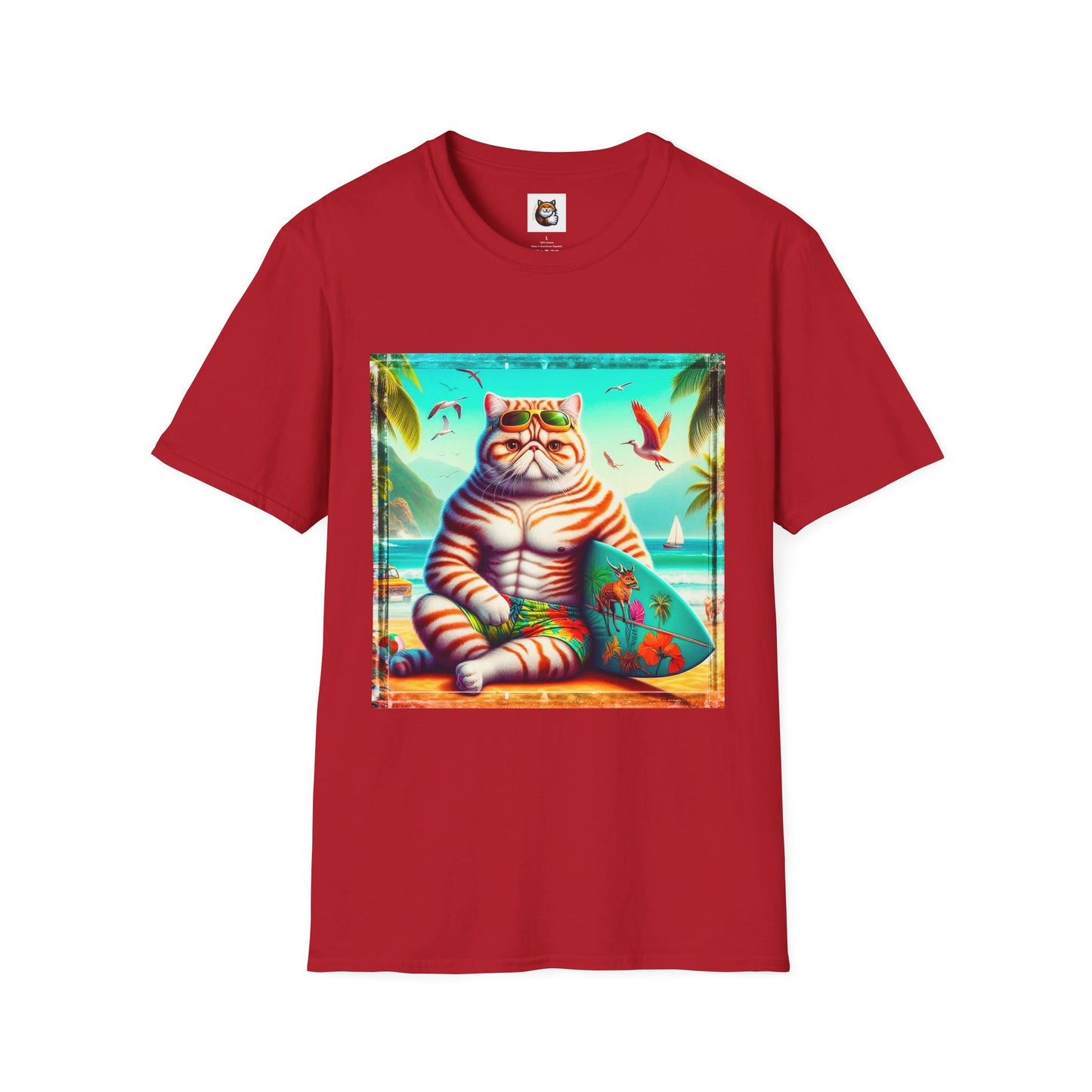 Exotic Shorthair Cat Unisex Softstyle T-Shirt