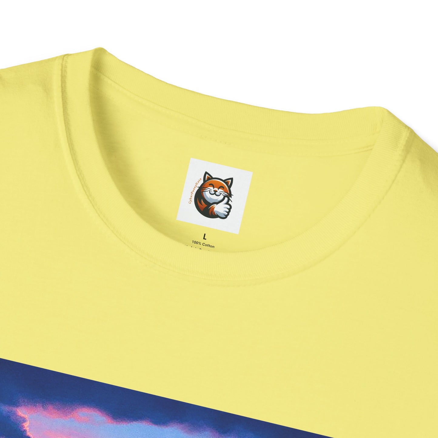 Russian Blue Cat pretty sunset T-Shirt
