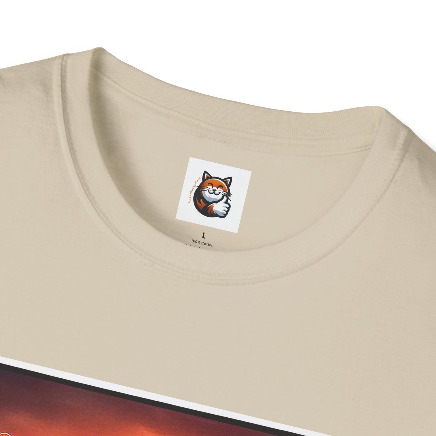 Wacky  Devon Rex Cats driving  Unisex Softstyle T-Shirt