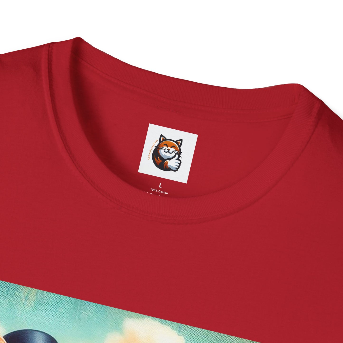 Wacky Domestic Cat Unisex Softstyle T-Shirt