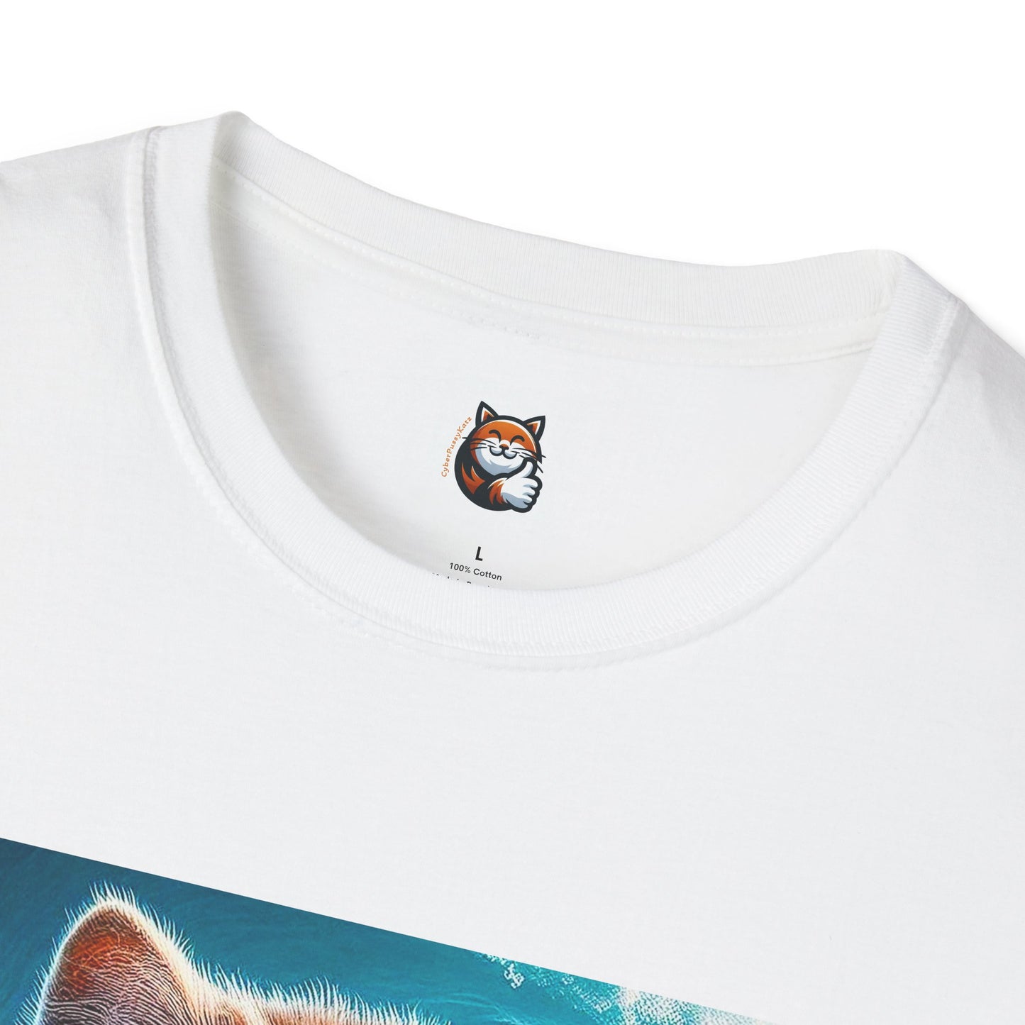Selkirk Rex Cat T-Shirt old guy surfer
